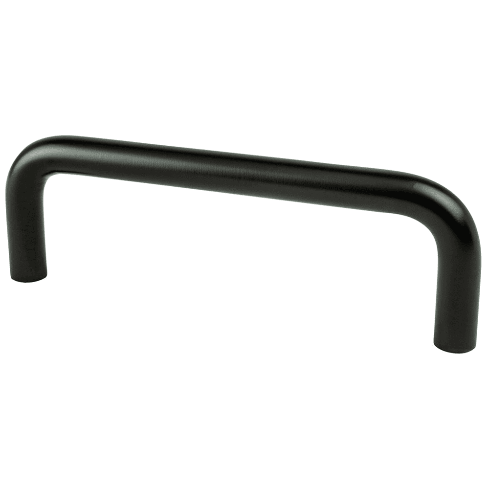 Matte Black wire pull for commercial cabinet pulls - Berenson Hardware