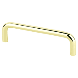 4" Zurich Wire Pull by Berenson Hardware in Polished Brass