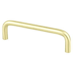 Berenson Hardware 3-25/32" Zurich Wire Pull in Satin Brass Finish, Cabinet Hardware
