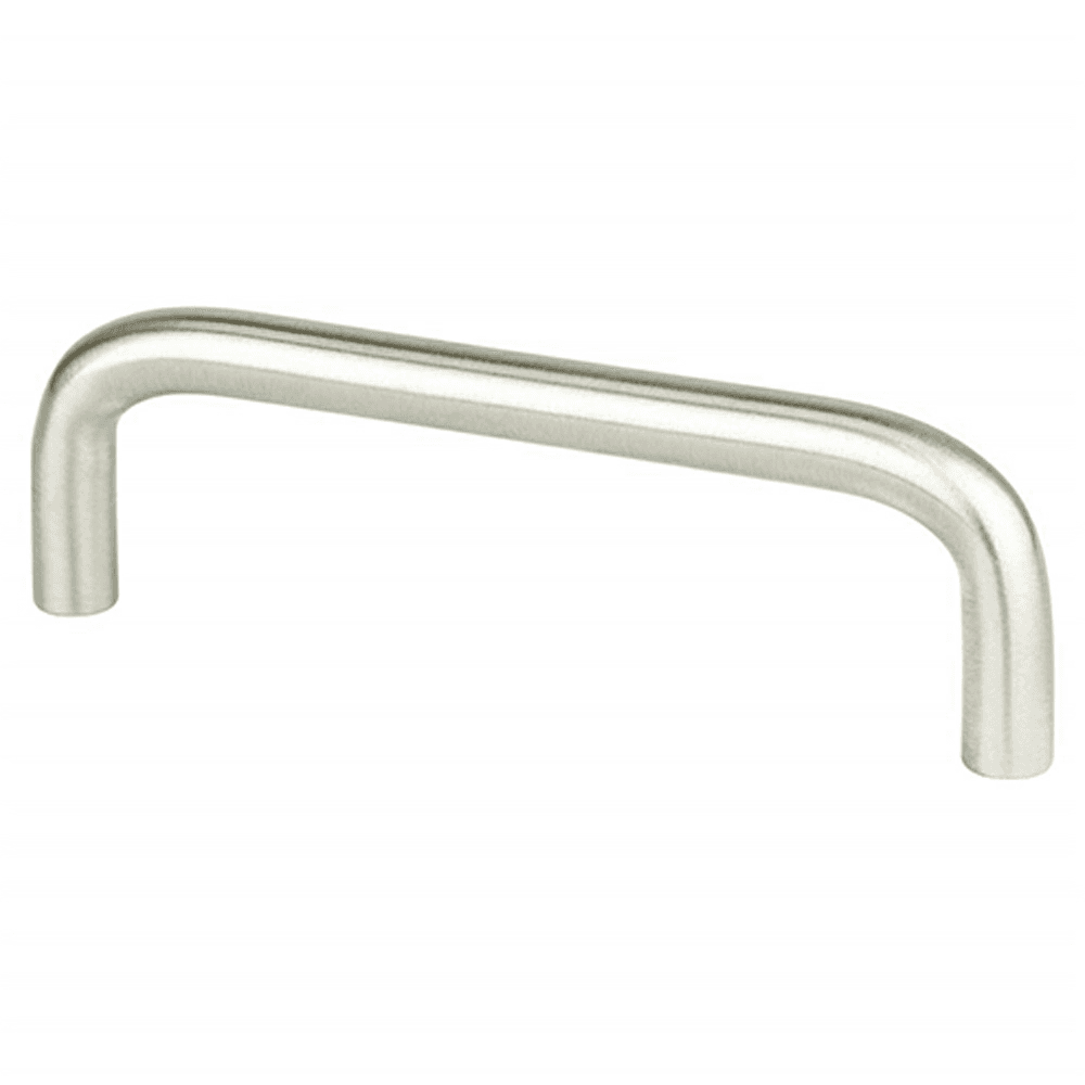Brushed nickel wire pull for commercial cabinets