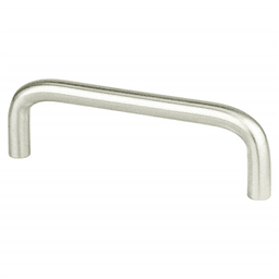 Brushed nickel wire pull for commercial cabinets