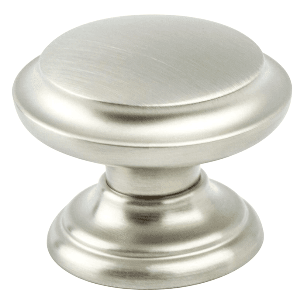 Berenson Hardware Euro Classica Ringed Knob, Brushed Nickel