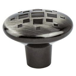 Artisan Inspired 34mm Overture Round Knob, Rustic Black Nickel