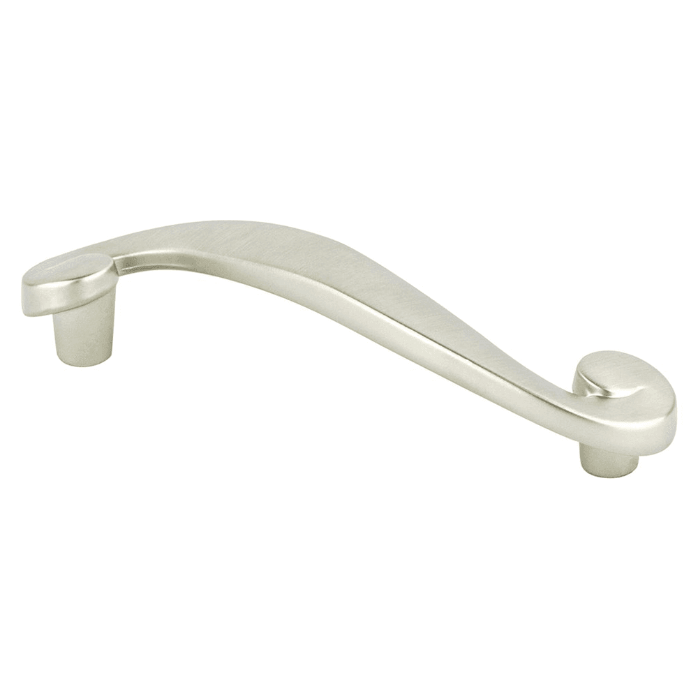 Close-up of the Berenson Hardware Rustic Brushed Brass 96mm Sonata Handle Pull