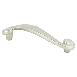 Close-up of the Berenson Hardware Rustic Brushed Brass 96mm Sonata Handle Pull