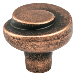 30mm Sonata Round Knob, Rustic Copper - Berenson Hardware