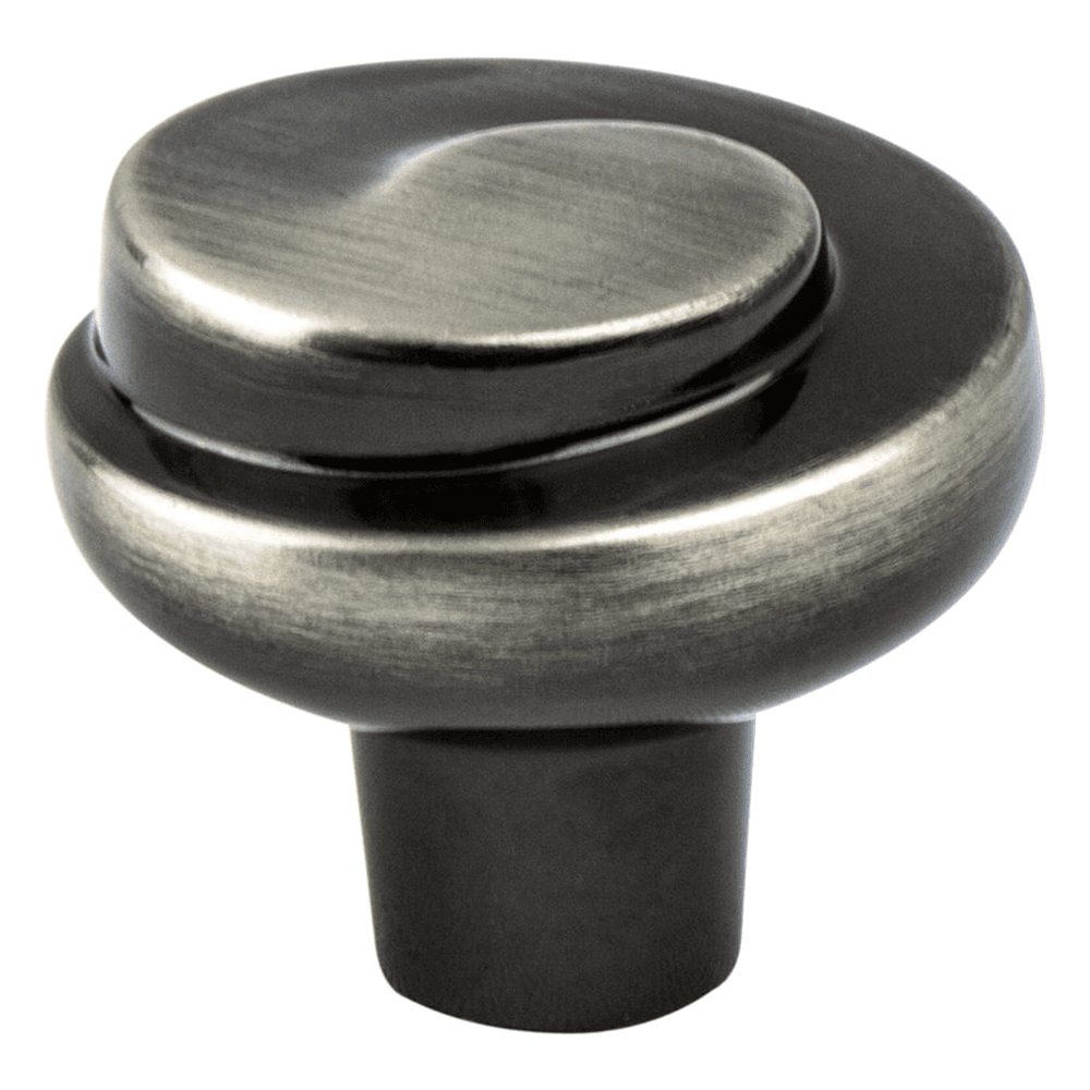 30mm Sonata Round Knob in Rustic Black Nickel by Berenson Hardware