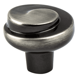30mm Sonata Round Knob in Rustic Black Nickel by Berenson Hardware