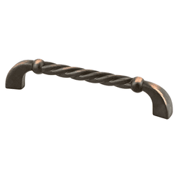 128mm Maestro Handle Pull in Verona Bronze with twisted rope design