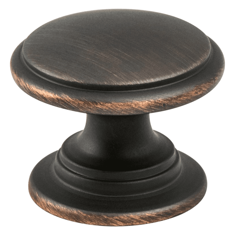 Classic cabinet knob from the Vibrato Collection in Verona Bronze by Berenson Hardware
