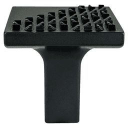 1-3/16&quot; Roque Square Knob, Matte Black Main - Image