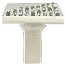 1-3/16&quot; Roque Square Knob, Brushed Nickel Main - Image