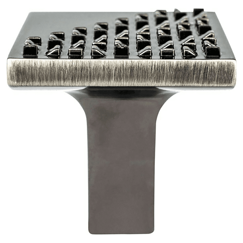 1-3/16&quot; Roque Square Knob, Vintage Nickel Main - Image