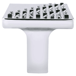 1-3/16&quot; Roque Square Knob, Polished Chrome Main - Image