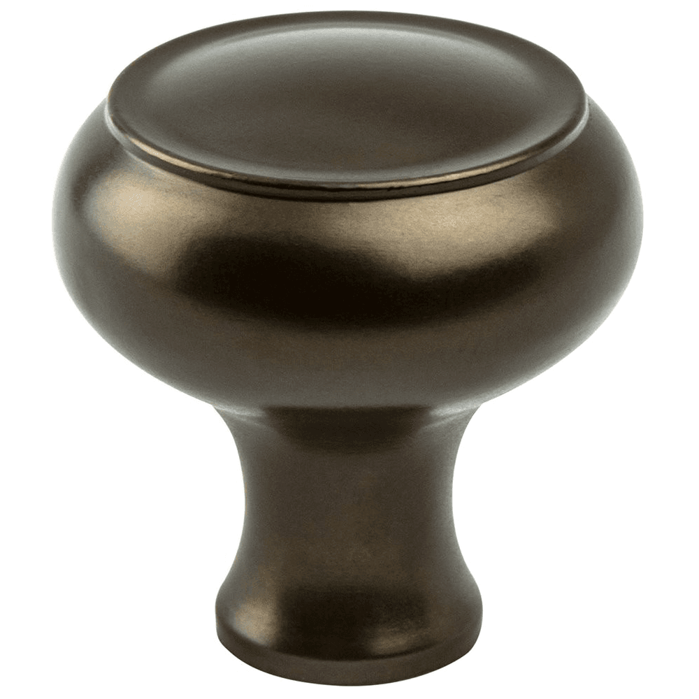 Berenson Hardware 42mm Forte Round Knob in oil rubbed bronze on white background