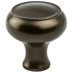 Berenson Hardware 42mm Forte Round Knob in oil rubbed bronze on white background
