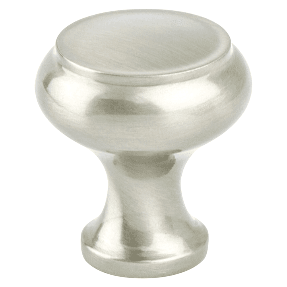 Berenson Hardware's 31mm FortAc round knob in brushed nickel finish for cabinets and drawers