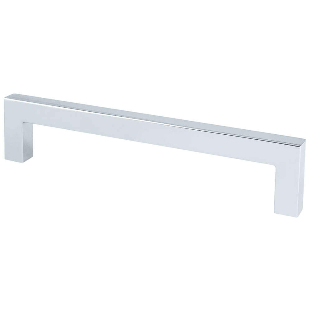 Contemporary Square Bar Pull - Berenson Hardware - 5-1/16" Advantage One Collection - Brushed Nickel