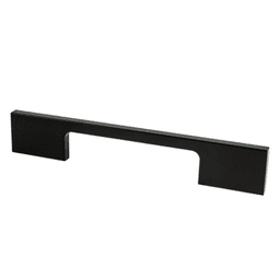 Contemporary Advantage Two Rectangle Pull in Matte Black by Berenson Hardware