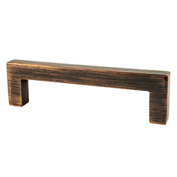 Contemporary Advantage One Square Pull in Verona Bronze by Berenson Hardware