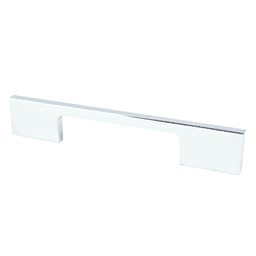 Contemporary Advantage Two Rectangle Pull in Polished Chrome by Berenson Hardware