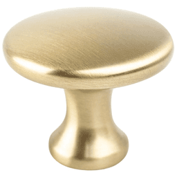 Champagne round knob for minimalist homes - Berenson Hardware