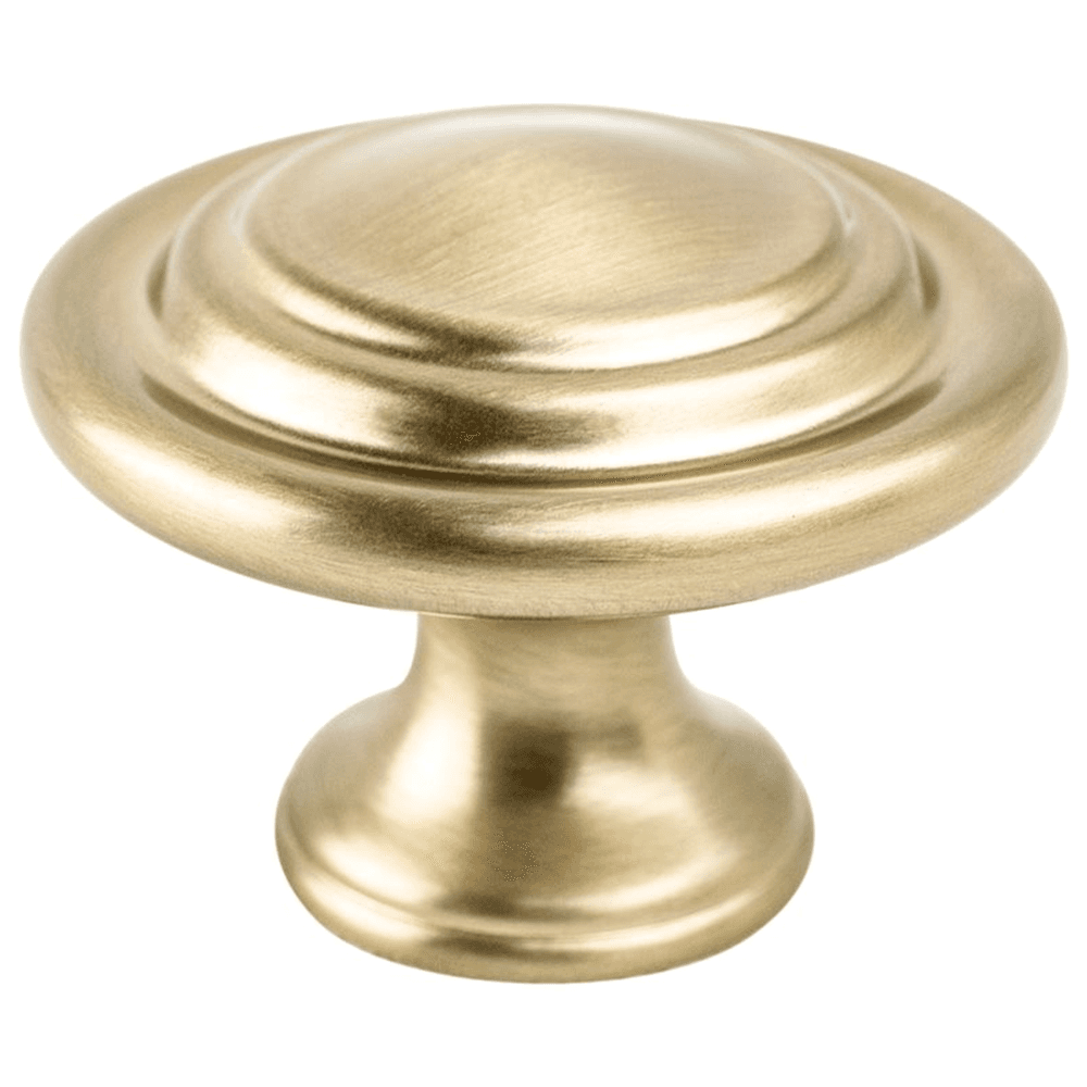 Berenson Hardware 1-5/16" Advantage-4 Ringed Knob in Champagne finish