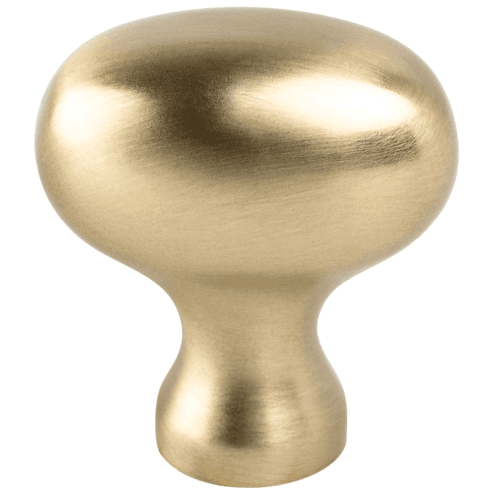 Champagne oval knob with tooth grip from Berenson Hardware's Transitional Advantage Three Collection