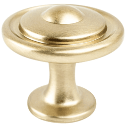 Detailed Center Design Traditional Advantage Three Collection Matte Black Knob