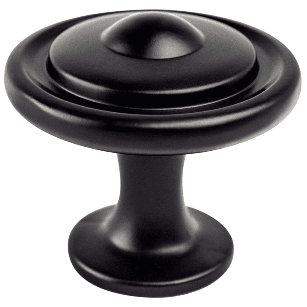 Berenson Hardware Traditional Advantage Three Collection 1-1/4" Matte Black Knob