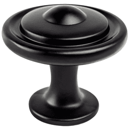 Berenson Hardware Traditional Advantage Three Collection 1-1/4" Matte Black Knob