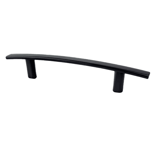 Sleek and stylish Berenson Hardware Matte Black cabinet pull from the Transitional Advantage One Collection