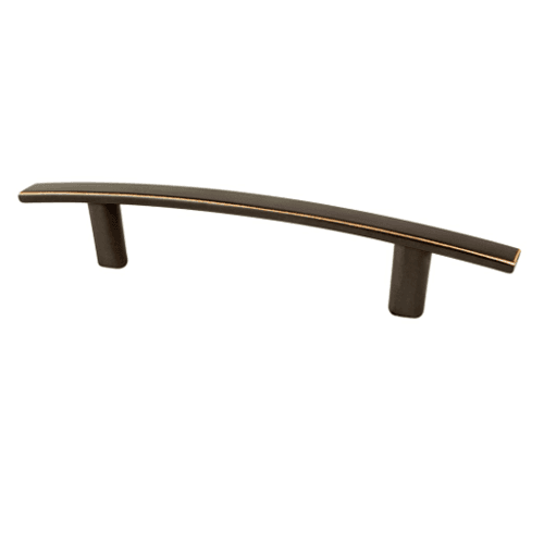 Decorative hardware with subtle curves and smooth design in Verona Bronze by Berenson Hardware