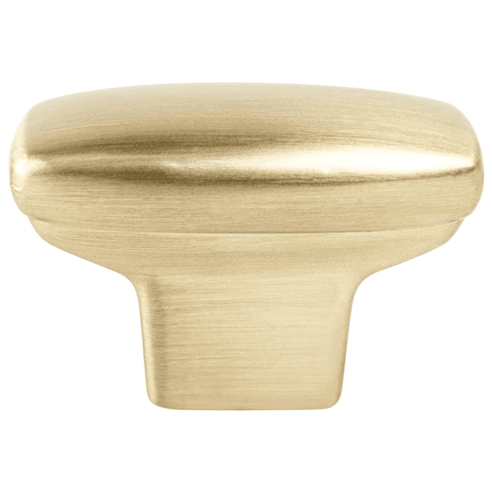 Berenson Hardware's Transitional Advantage One Collection 1-7/16" Rounded Rectangle Knob in Champagne