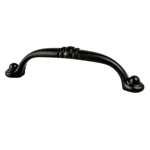 Berenson Hardware 3-25/32" Transitional Advantage Three Handle Pull in Matte Black