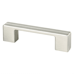 Berenson Hardware 3"/96mm Skyline Handle Pull in Polished Chrome - Front View