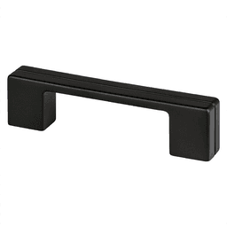 Berenson Hardware 3"/96mm Skyline Handle Pull in Matte Black - Modern Design