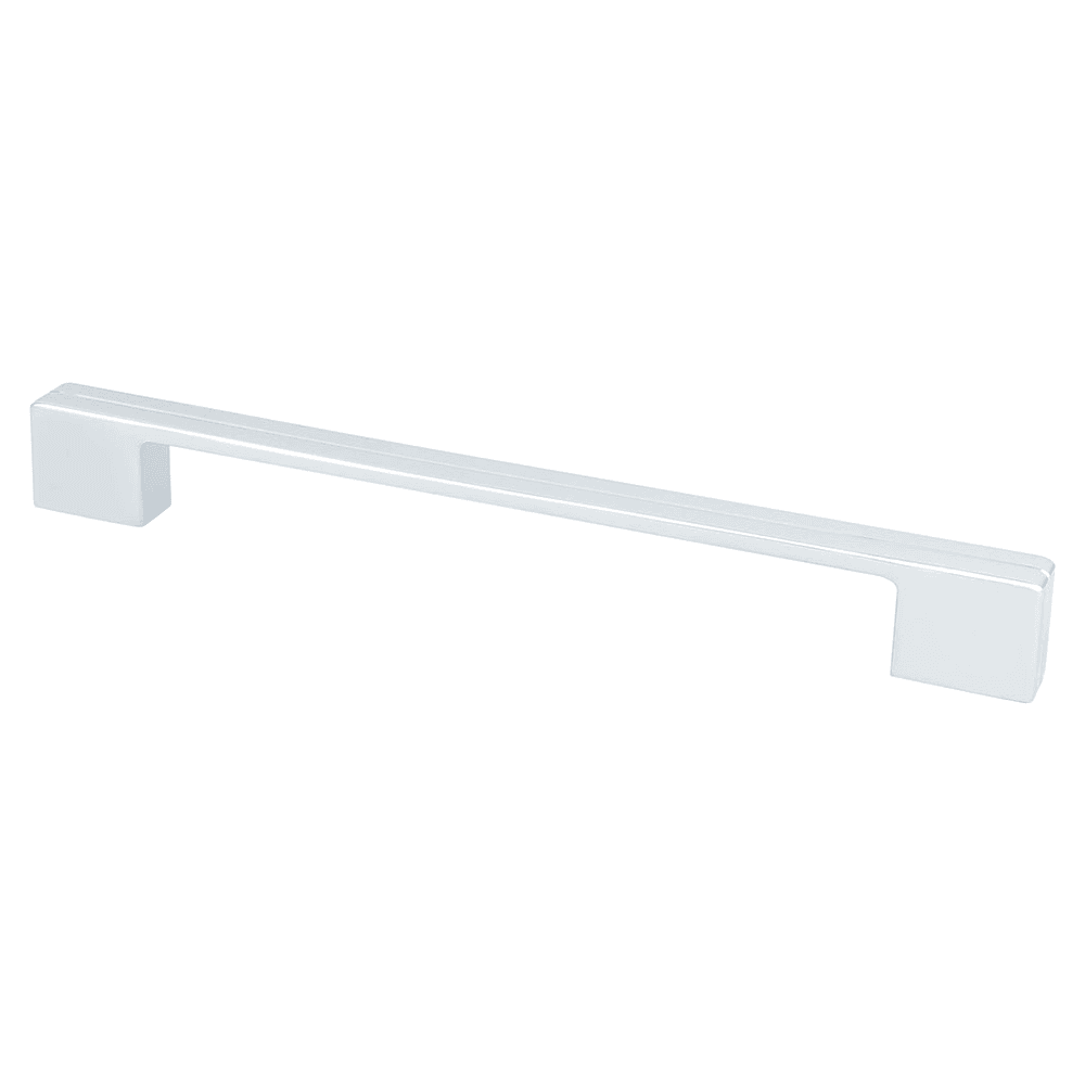 Berenson Hardware 224mm Skyline Bar Pull, Polished Chrome on White Background