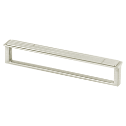 160mm Oak Park Handle Pull in Brushed Nickel with Geometric Etching