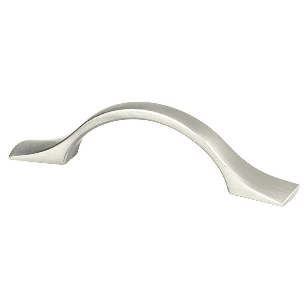 Berenson Hardware 3" Echo Arch Pull, Brushed Nickel - Close-up of Brushed Nickel Finish