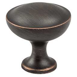 Berenson Hardware 1-3/16" Echo Mushroom Knob in Verona Bronze on a dark background