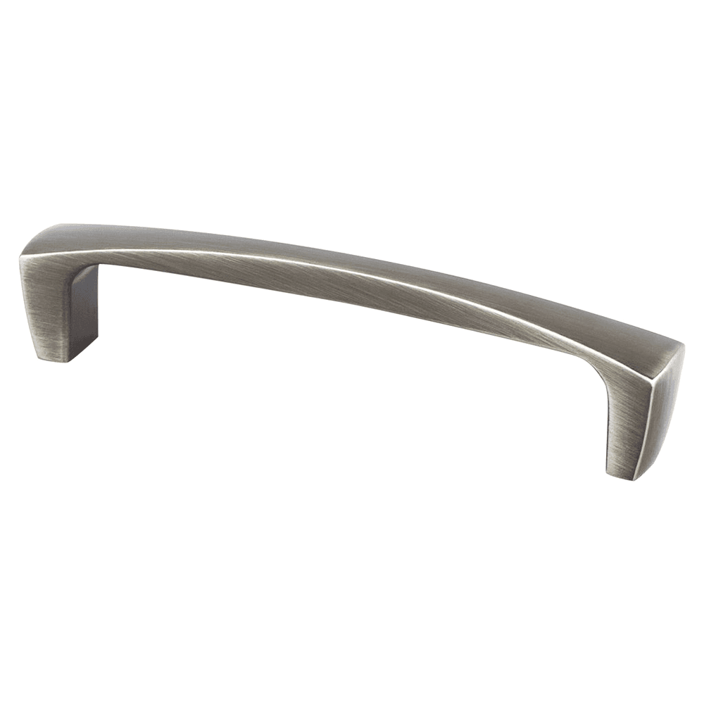 128mm Aspire Handle Pull, Brushed Tin cabinet pull by Berenson Hardware