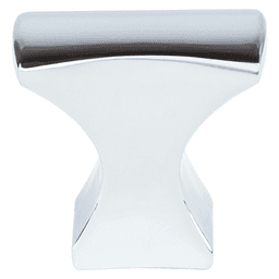 Berenson Hardware Aspire Collection 1-1/4" Rectangle Knob in Polished Chrome for Transitional Home Design