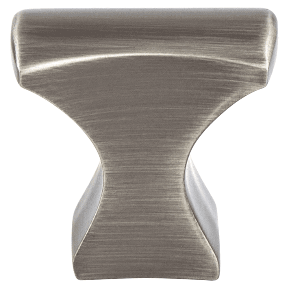 Aspire Rectangle Brushed Tin cabinet knob from Berenson Hardware