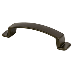 Sleek and modern handle pull in brushed nickel finish - Berenson Hardware