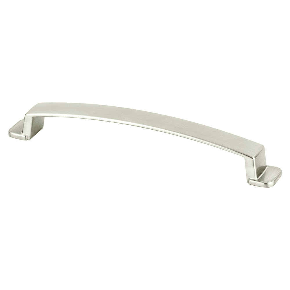 Berenson Hardware 160mm Oasis Handle Pull in Brushed Nickel - Front View