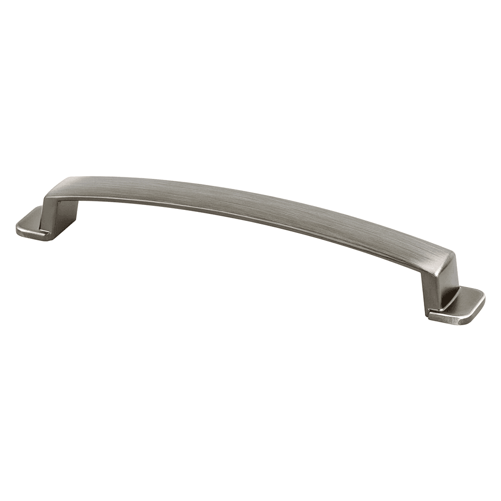 Berenson Hardware 160mm Oasis Handle Pull in Brushed Tin, modern design for your interior.