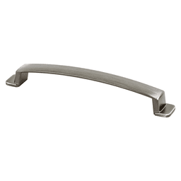 Berenson Hardware 160mm Oasis Handle Pull in Brushed Tin, modern design for your interior.