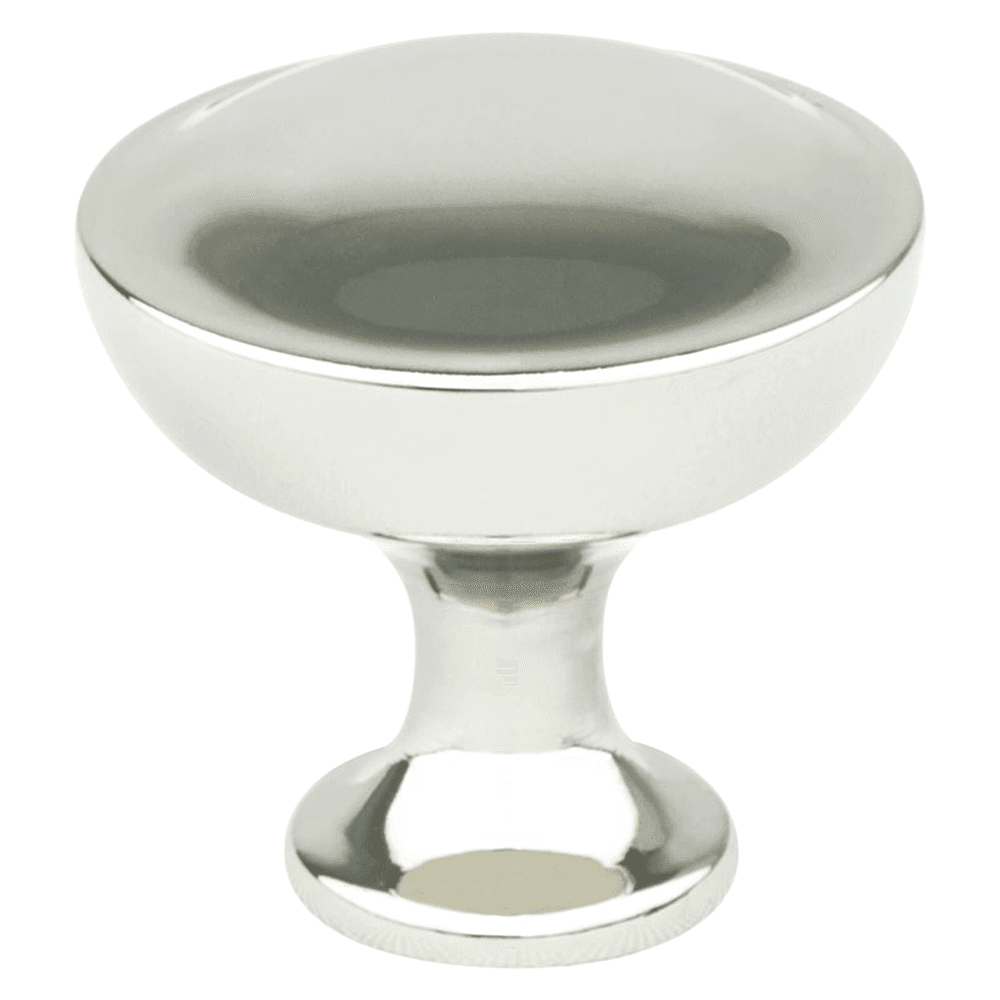 Berenson Hardware Echo Mushroom Knob in Polished Nickel, 1-3/16" Length