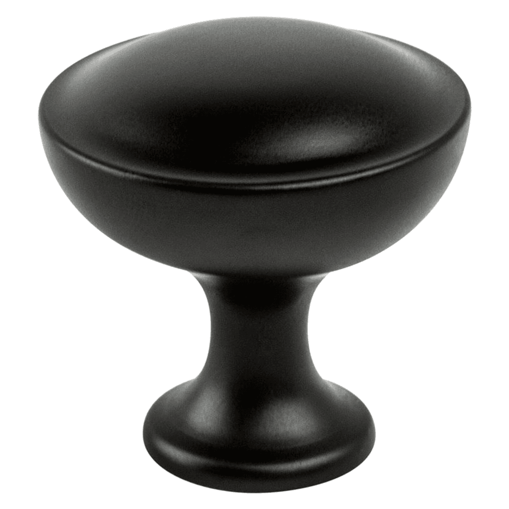 Berenson Hardware Echo Mushroom Knob Matte Black 1-3/16" Length